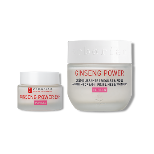Duo Pouvoir du Ginseng | Crème Hydratante Ginseng Power & Crème Contour des Yeux Ginseng Power Eye | Erborian