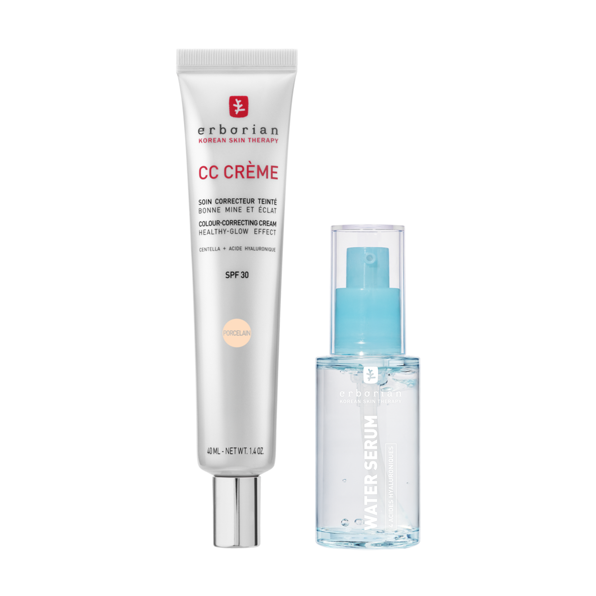 Duo Summer Glow - coffret CC Crème + Water Sérum éclat et hydratation
